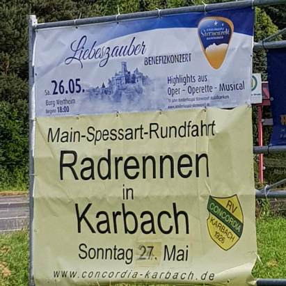 Radrennen in Karbach
